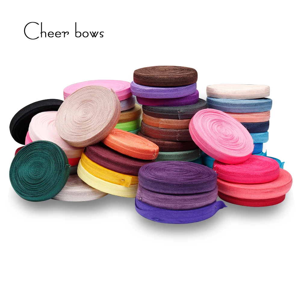 

10Y/bag 15mm Colorful Elastic Band Polyester Ribbon Handmade Craft Material DIY Dolls Clothes Kids Headband Basic Accessories