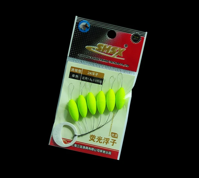 High Quality 5packs/lot Fluorescent Mini Fishing Float Seven-star Float  Oval Space Bean Floater Carp