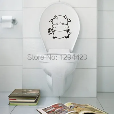 Aliexpress Hot 15 11cm Toilet Sticker High Pegatinas Funny Toilet Entrance Sign Decal Vinyl Sticker For Office Cafe Hotel Wall Decals