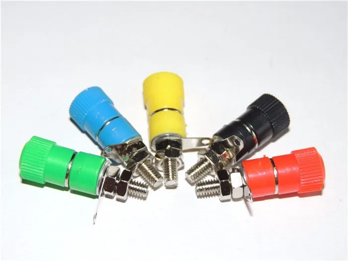 4mm Nickel Plated Speaker Amplifier Terminal Binding Post Nut Banana