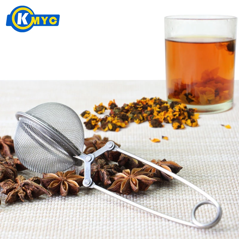 KMYC Tea Infuser Mesh Coffee Strainer Stainless Steel Sphere Locking