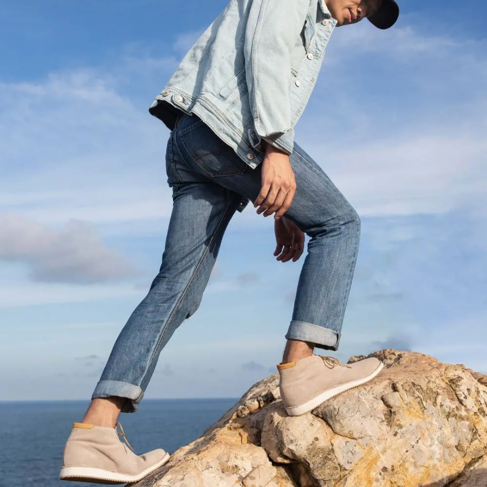  Xiaomi mijia leather desert boots men's tie lightweight shoes fashion casual shoes men's hiking lea