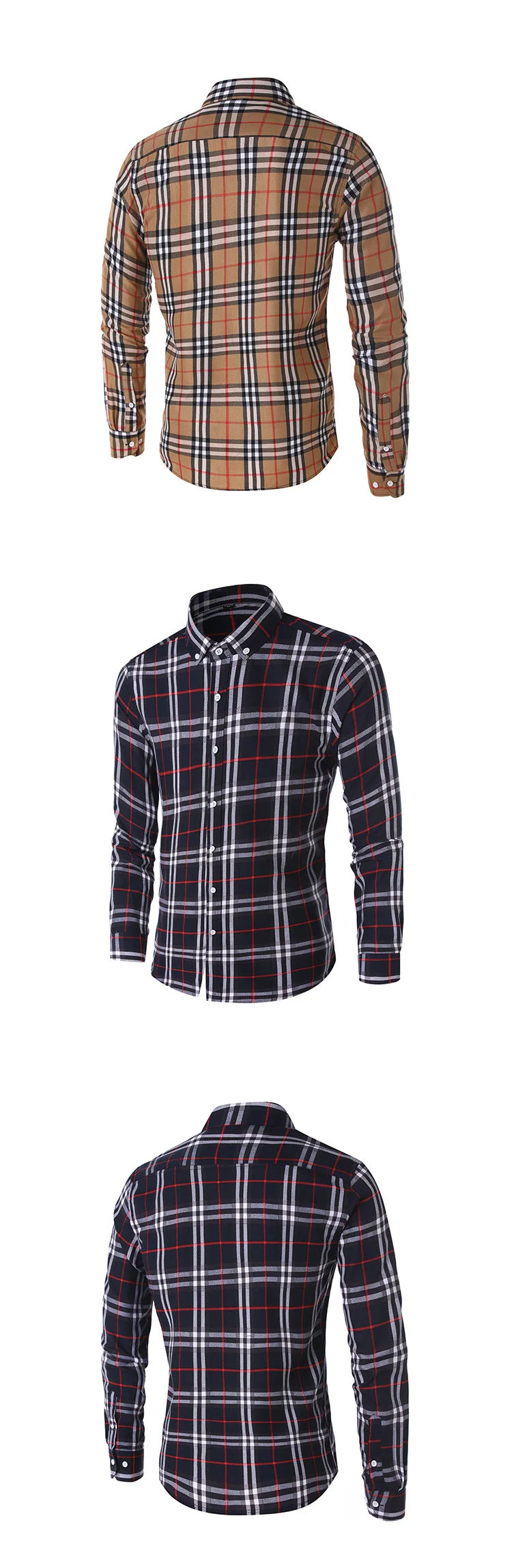 Camisa 2019 весенняя и осенняя Повседневная Уличная клетчатая рубашка с длинными рукавами мужская Тонкая Корейская версия китайский стиль