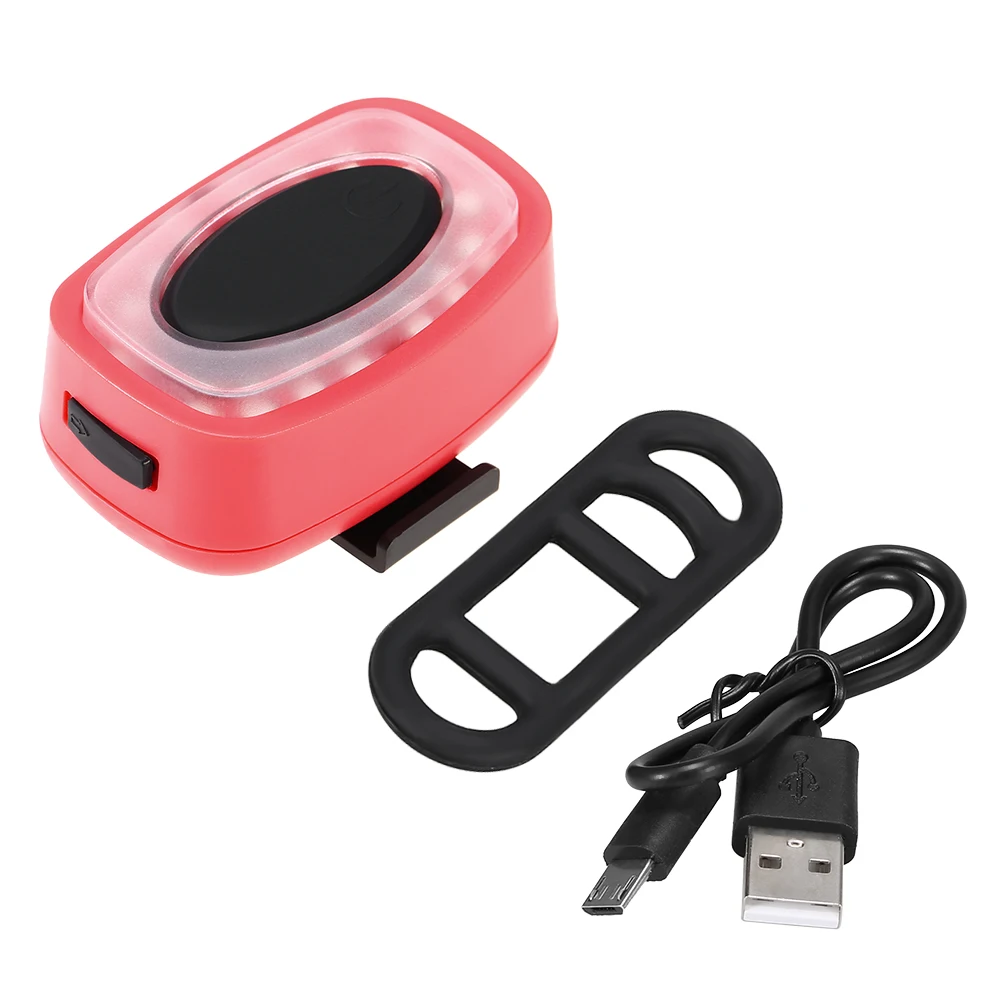 Discount Tail Light For Bicycle Red Blinker Strap-on Bike Taillight Cycling Warning Light Bike Rear Light Rechargeable Safety Bike LED 4