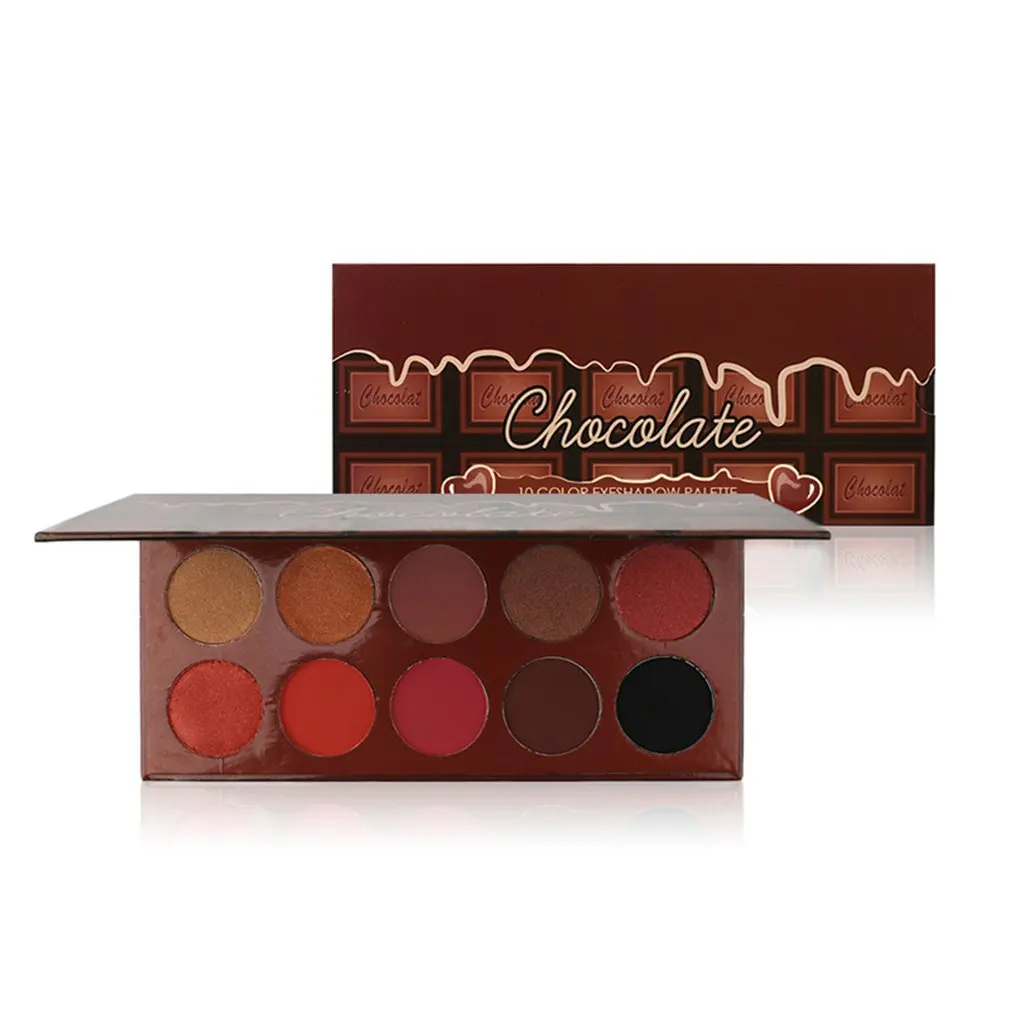 

10 Colors Professional Women Eyeshadow Makeup Palette Natural Non-Fading Long Lasting Cosmetic Eyeshadow Palette Tool