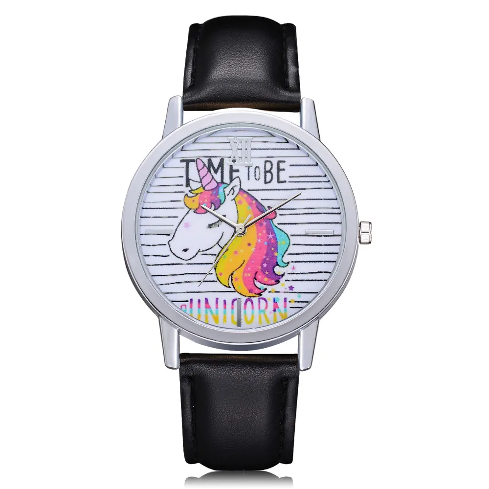 Womens Cartoon Wrist Watches Ladies Girls Clock Cute Animal Unicorn