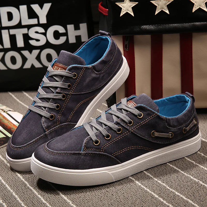 

Men shoes 2018 new arrivals fashion breathable denim canvas shoes men459