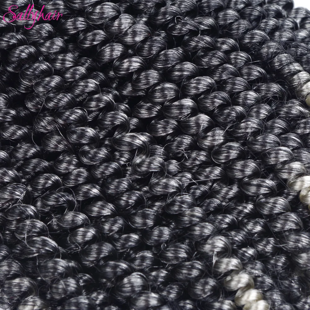  Crochet Braids Ombre Spring Twist Hair Kanekalon Synthetic Hair Extensions Braids Kinky Curly Twists (20)