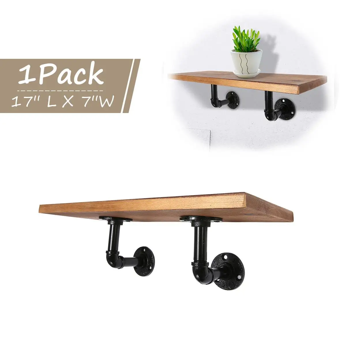 

Wooden Iron Wall Shelf Wall Mounted Storage Rack Organization For Kitchen Bedroom Study Home Decor Kid Room Decoration Holder