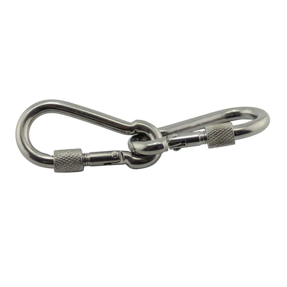 Нержавеющей гайки болтами крюк карабин SUS304 Нержавеющая сталь 9*90 мм ...