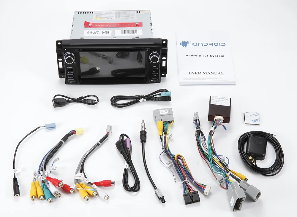 Excellent Android 7.1 System 2G RAM Car DVD Player GPS Navigation System Stereo Media Radio for Chrysler Sebring 300C Cirrus Dodge Jeep 5