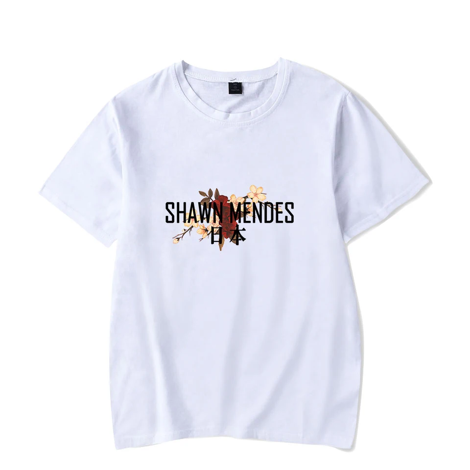 

New Hip Hop Kpop Tee Shirts Shawn Mendes Harajuku Casual T-shirts Women/Men Fans Clothes Tops Kawaii Kpop Tshirt Plus Size