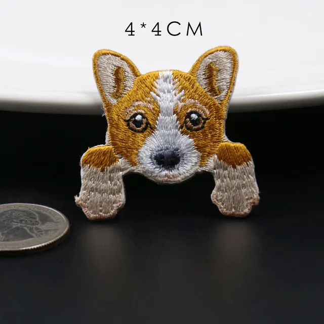 1Pcs New Chihuahua Shiba Dog Husky Patch for Woman Clothing Backpack Decoration Small Applique Iron on Embroidery Patches Badges NHBT191