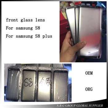 

10pcs/lot For Samsung S8 s8Plus Front Outer Screen Glass Lens Replacement for Samsung galaxy S8 s8plus mobile phone cover plate
