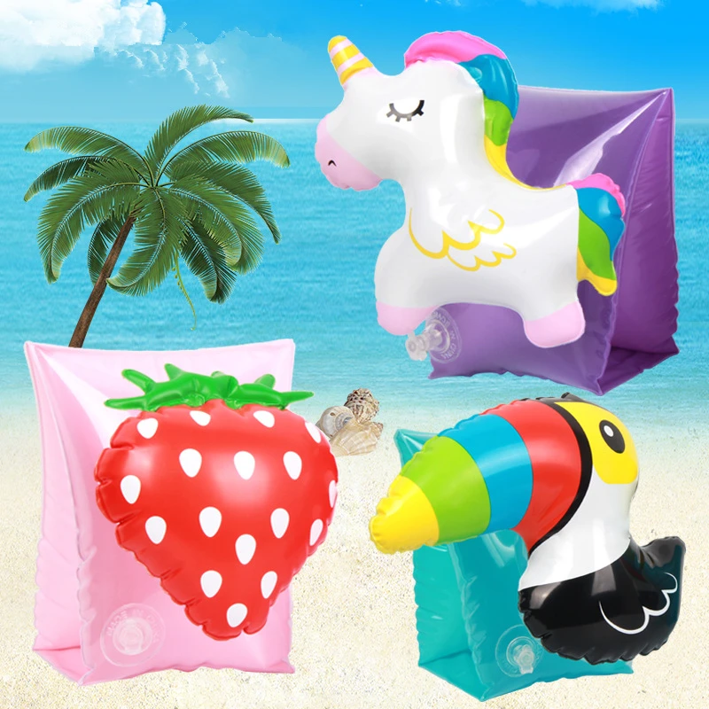 

Child Cartoon Swim Pool Swimming Arm Ring Safety Training Beach unicorn Swimming Arm Circle Float Ring