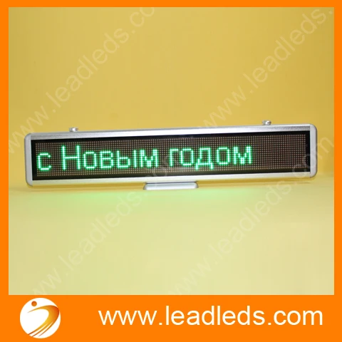 Free shipping Multi languages Led advertise display panel with USB rechargeatable car line program edit led signed