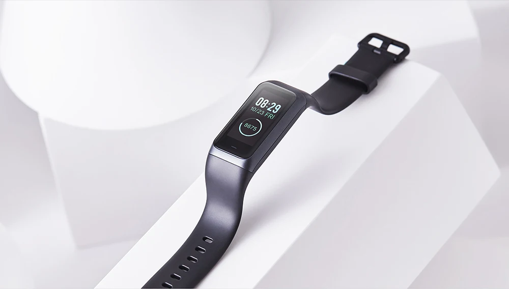 Huami Amazfit band 2 Смарт-браслет 1,23 дюймов цветной ips экран Смарт-браслет монитор сердечного ритма Водонепроницаемый 50 м