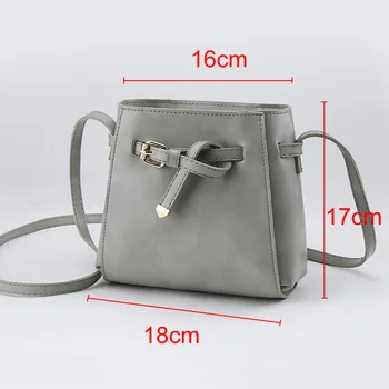 

Hot Selling Women Messenger Crossbody Bags PU Leather Lady Girl Casual Shoulder Bag -B5