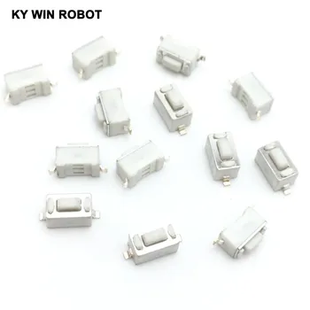 

100pcs/lot SMD Tact Switch 3*6*4.3H Microswitch Tactile Push Button Car Key Switch Button 3x6x4.3 mm