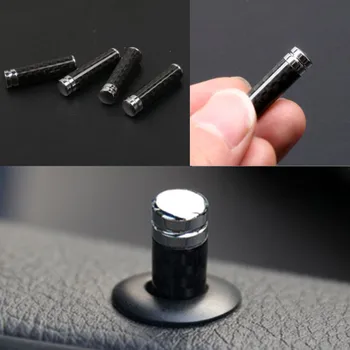 

Car Styling For Ford Focus 3 4 Mondeo Fusion Kuga Ecosport Fiesta Carbon Fiber Door Lock Stick Pin Cap Car Interior Accessories