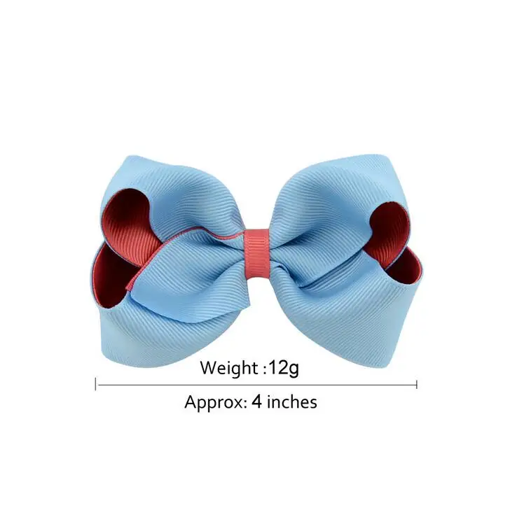 two tone twisted hairbow0