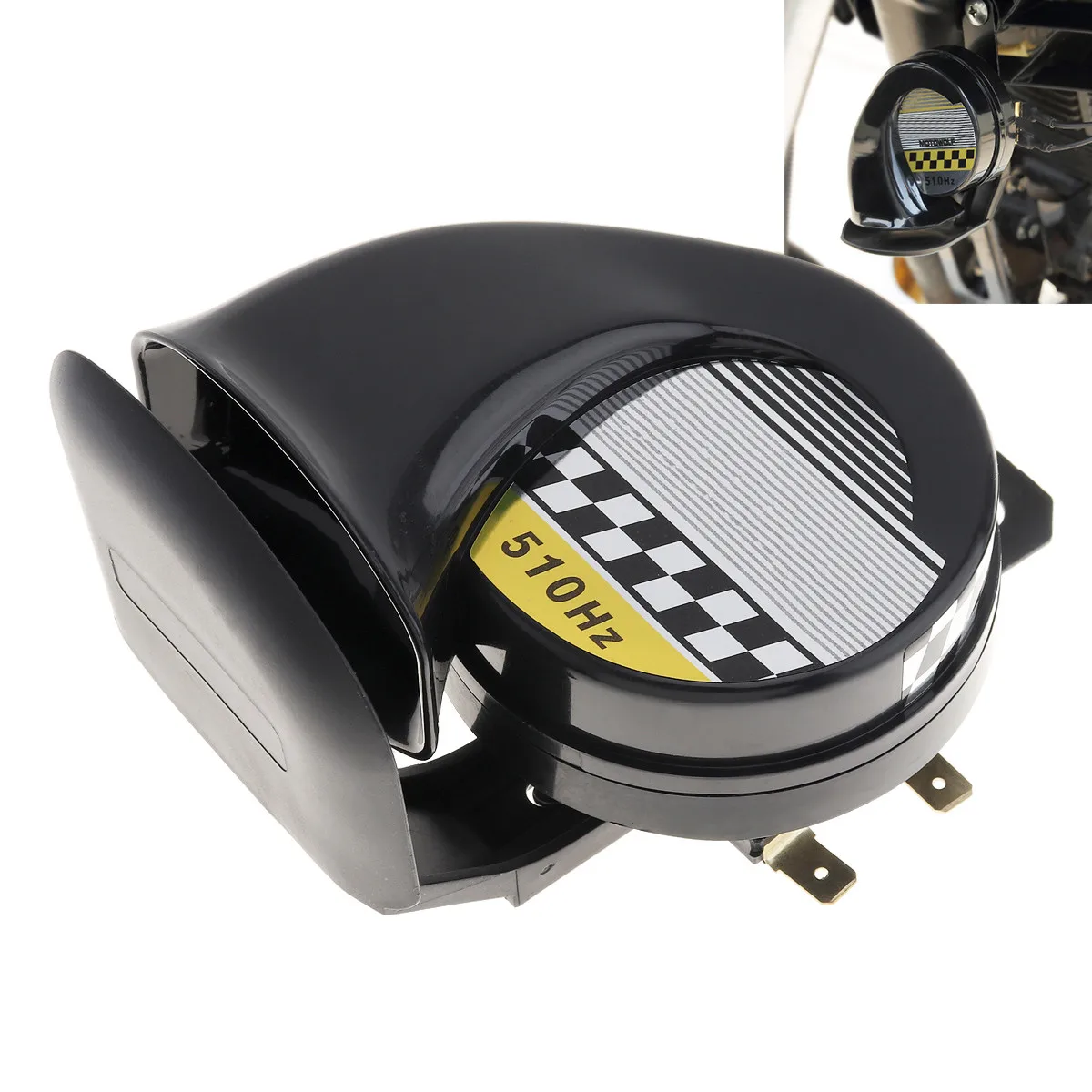 12V 30W Single Sound Loud Waterproof Car Snail Horn for Motorcycle