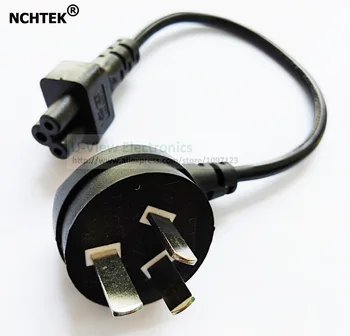 

NCHTEK Right Angled Australia New Zealand 3Pin Male Plug to IEC 320 C5 Female Power Adapter Cable/Free Shipping/12PCS