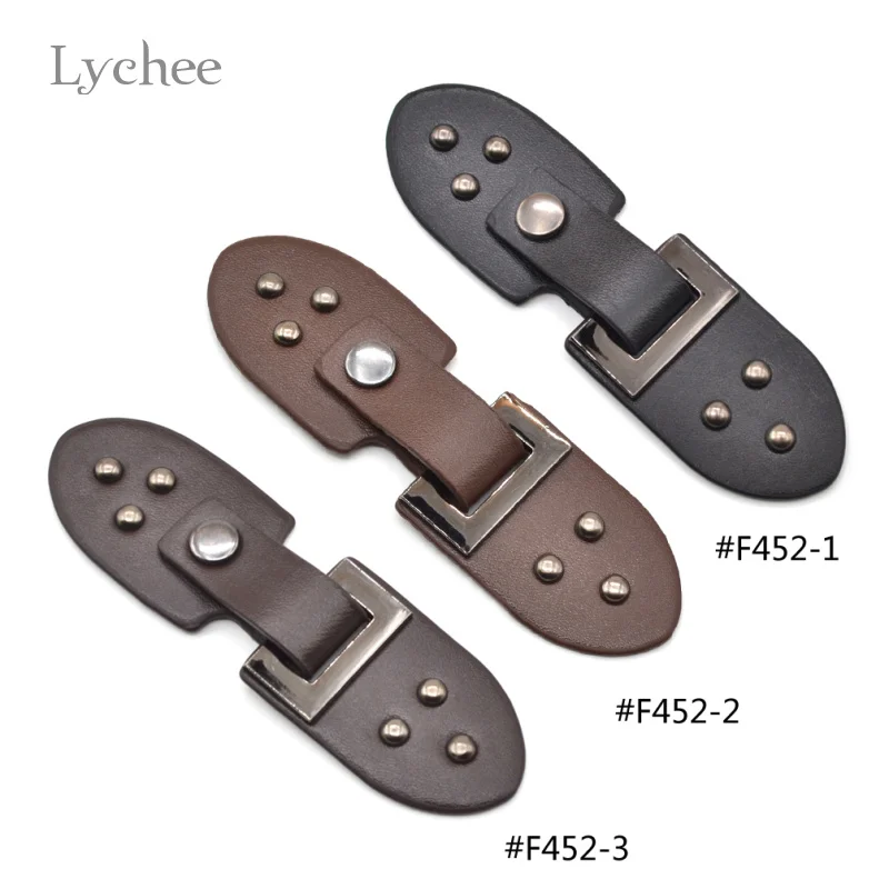 

Lychee New Arrival Jacket Leather Metal Buttons Toggle Button Men Women Unisex Solid Color Buttons