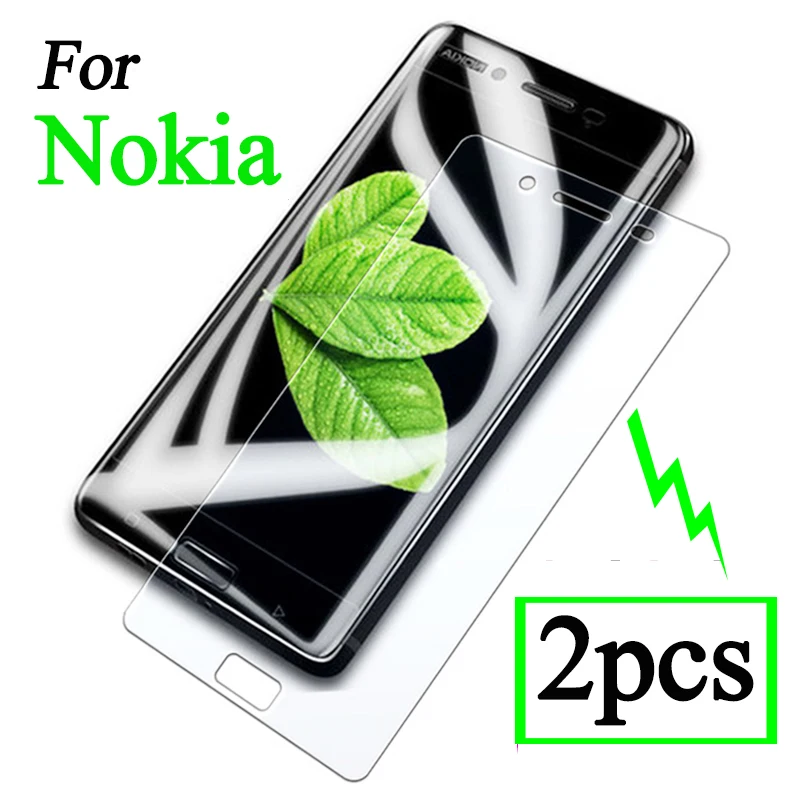 2PCS Protective glass on the for Nokia 6 2018 screen protector noki6 glas tremp sheet noki nokio film | Мобильные телефоны и