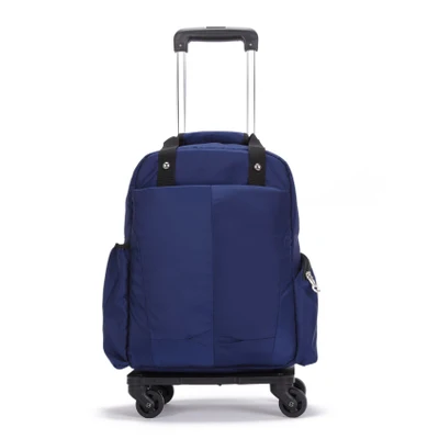 Женская сумка на колесиках для путешествий Сумка/Сумка для путешествий рюкзак с колесиком тележка для багажа на колесах портативный чемодан водонепроницаемая сумка Оксфорд - Цвет: 18inch
