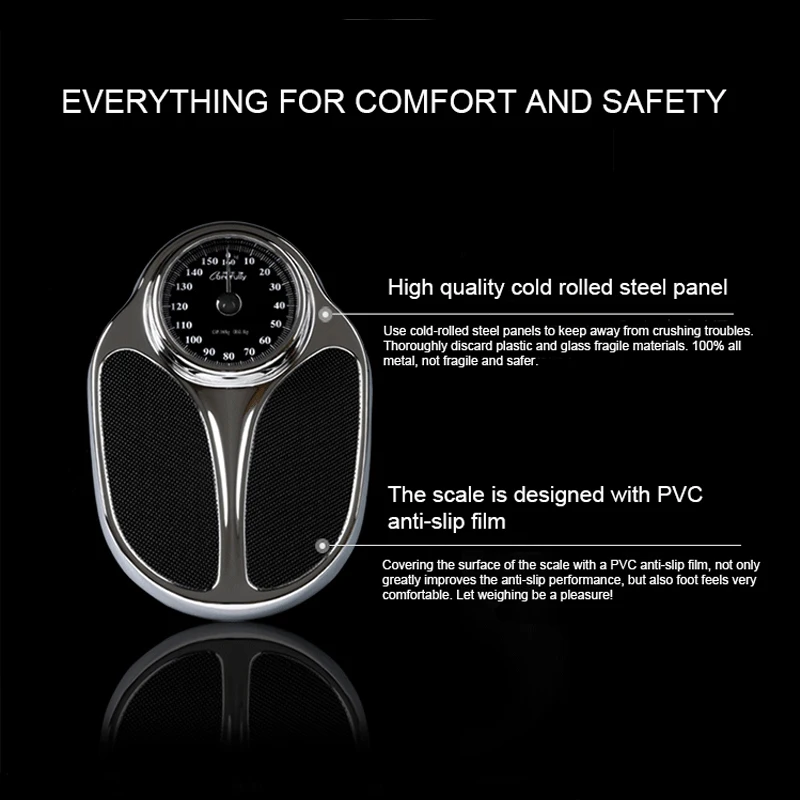 Luxury European Style Large Mechanical Scale Floor Bathroom Body Weight Scale Human Weight Body Spring Scale Hospital Hotel Gift