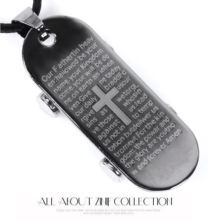 new unique designer mens military army style cross islamic dog tags