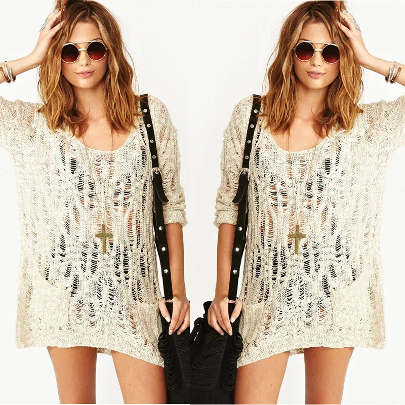 2017 купальник пляжный накидка вязанный крючком открытое бикини женский халат