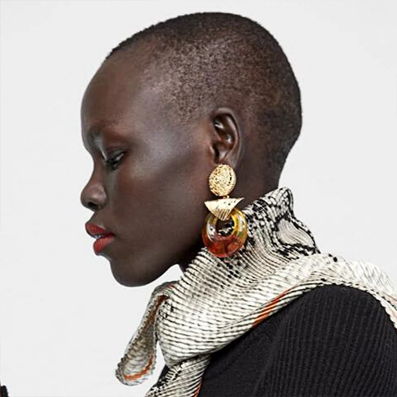 

ZA 2019 Fashion Charm Multicolored Drop Dangle Earrings for Women Bohemian Wedding Party Jewelry Gifts for Women Hot Sale