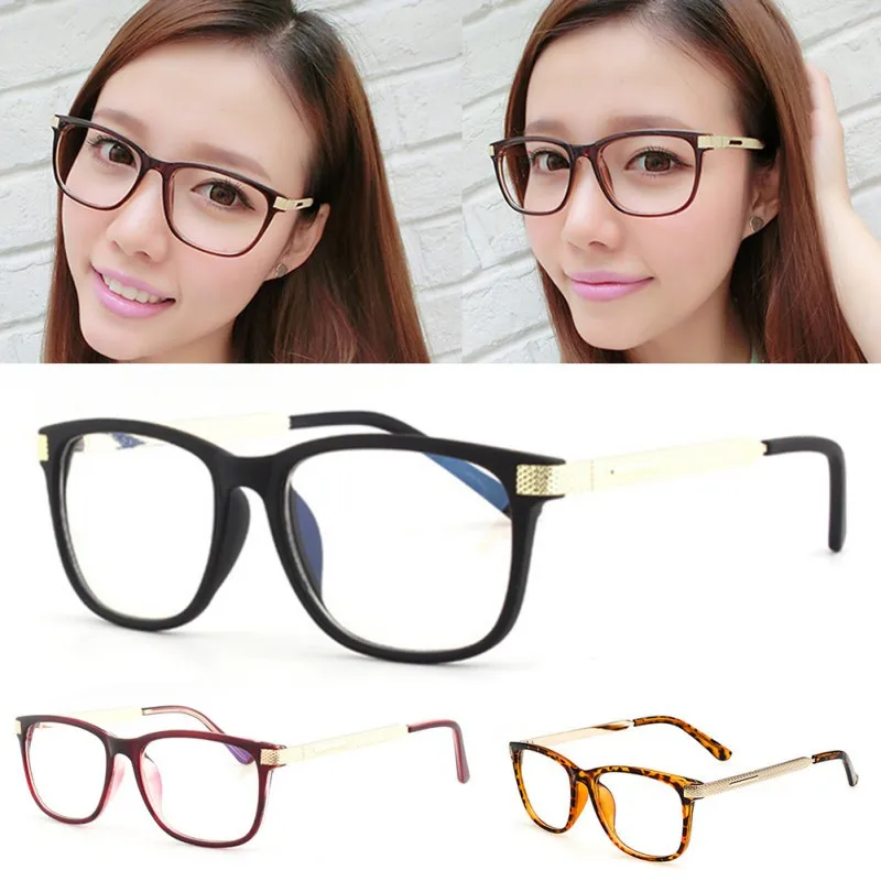 

Retro Women Myopia Eyeglasses Eyewear Clear Lens Meral Leg Frame Optical Glasses New