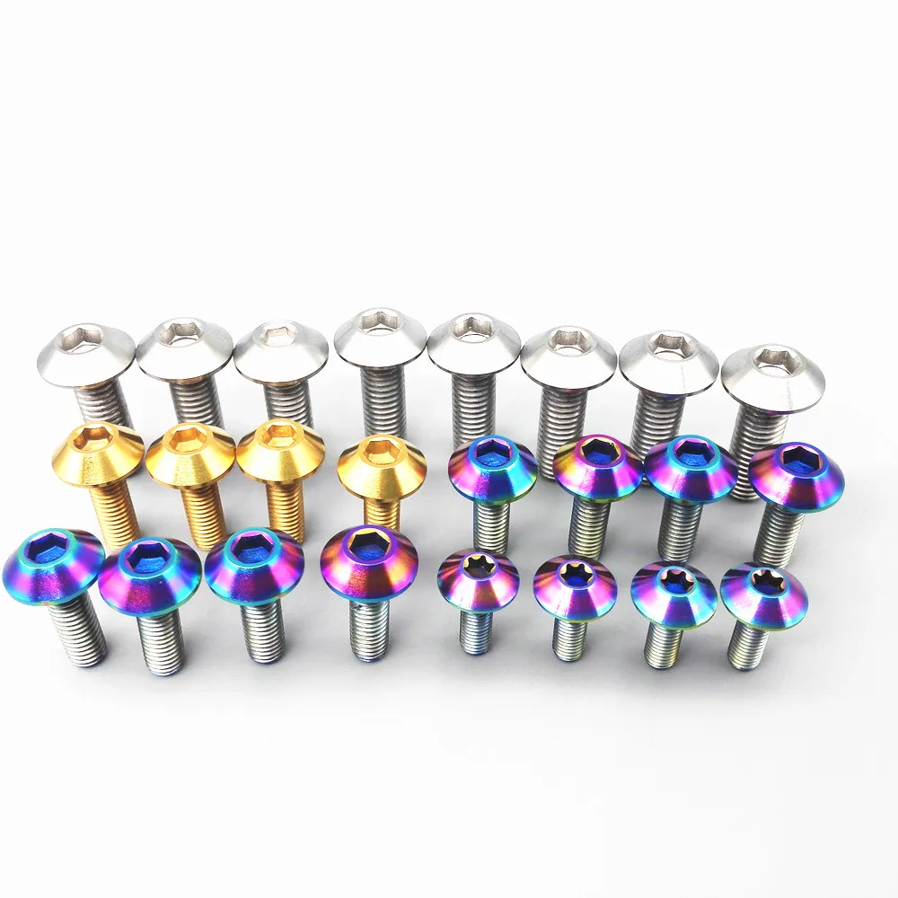 M6x20mm titanium bolts umberlla hex socket rainbow color  (2)