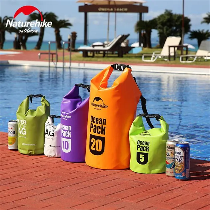 Prix pour Naturehike ultra-léger imperméable à l'eau rafting sac en nylon extérieur dérive kayak de compression de stockage de natation sac 5l 10l 20l Prix pour Naturehike ultra-léger imperméable à l'eau rafting sac en nylon extérieur dérive kayak de compression de stockage de natation sac 5l 10l 20l