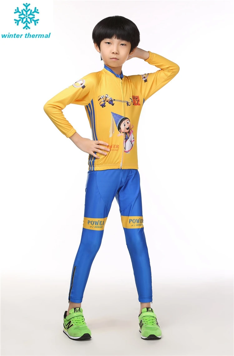 Los niños de los niños de invierno ropa Ciclismo Jersey nuevo equipo de ropa de Ciclismo de manga larga Maillot Ciclismo|Conjuntos de ciclismo| - AliExpress