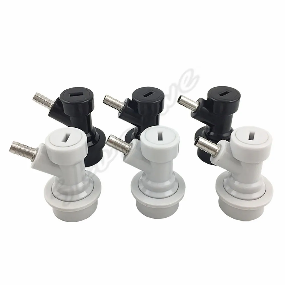 Homebrew Beer Keg Connector Ball Lock Disconnect  Liquid & Gas  14 Barb for Cornelius Corny Keg  (3)