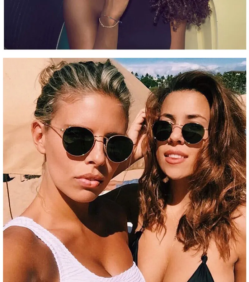 rectangle sunglasses RBROVO 2021 Metal Vintage Sunglasses Men Mirror Classic Retro Street Beat Round Glasses Women Glasses Driving Oculos De Sol ray ban sunglasses women
