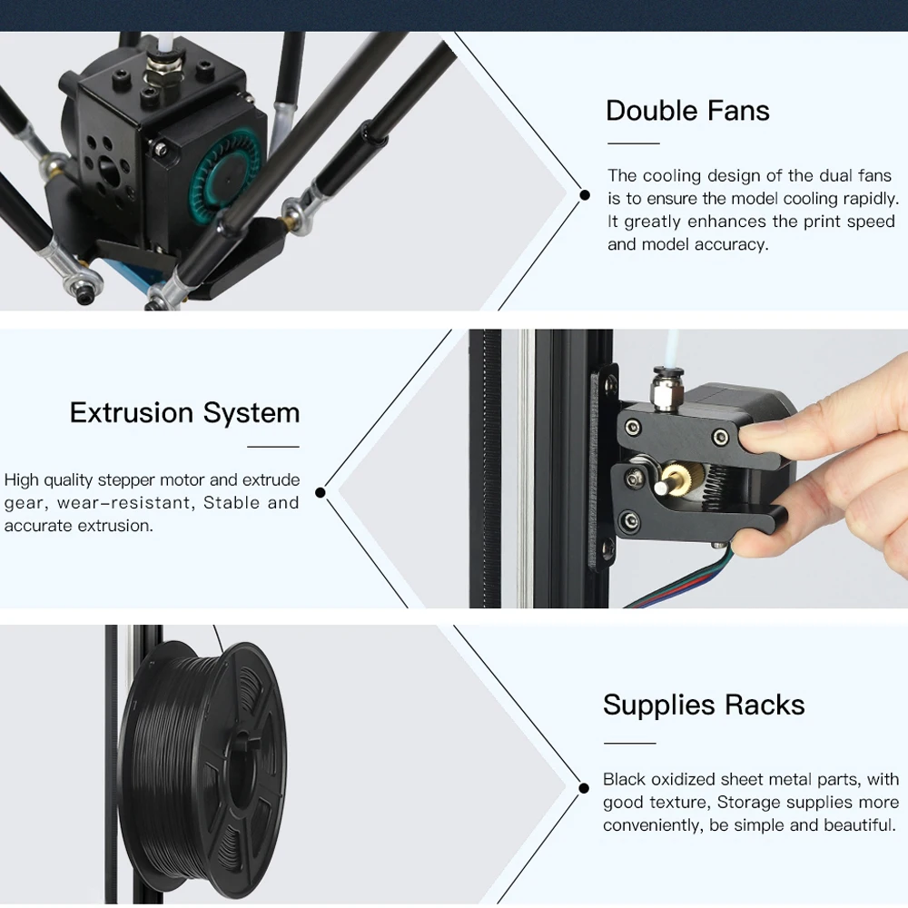 ANYCUBIC Kossel 3d принтер автоматическое выравнивание модуль линейная направляющая