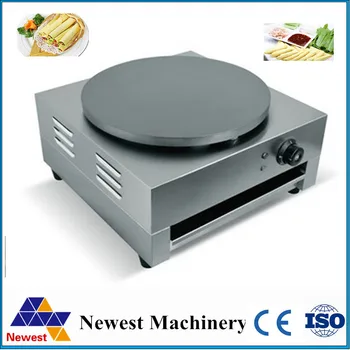 

Freeship by DHL Desktop electric Automatic thermostat Stainless steel pancake machine, Crepe Machine