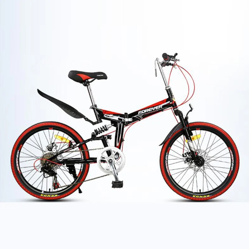 Clearance Folding bicycle 20 inches Both men and women Aluminum alloy Double disc brake 1