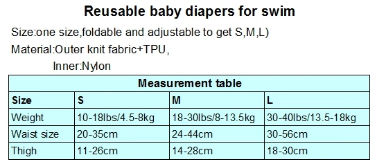 Один размер, водонепроницаемый, регулируемый, для маленьких девочек и мальчиков, для плавания, подгузники для бассейна, штаны, 10-40 фунтов, чехол для бассейна, плавательные подгузники тканевые, одежда для плавания