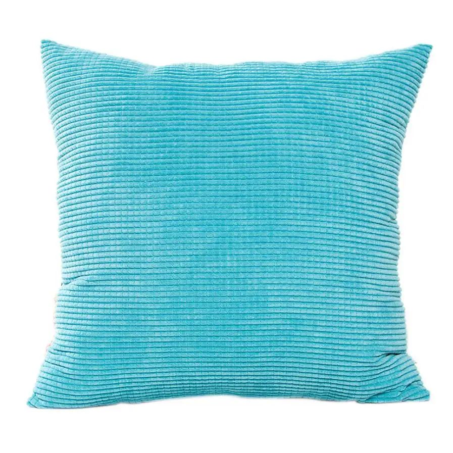 

Pillow Case for Sofa Candy Colors Solid Corduroy Throw Cushion Cover Home Decor Pillow Covers Decorative Almofadas Vintage #7420