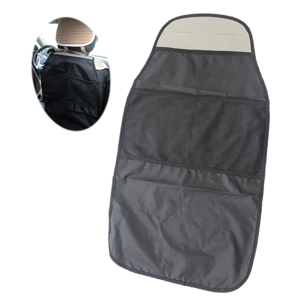Складное Сиденье защита спинки кресла с задним сидением органайзер карман для хранения автомобиля-черный A30