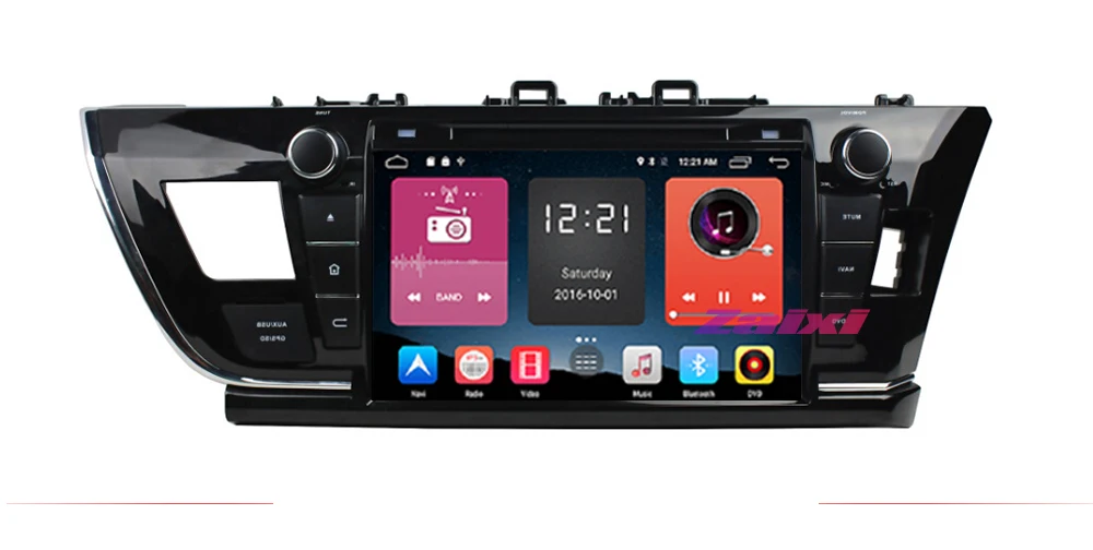 ZaiXi 2 DIN Android Touchscreen For Toyota Corolla 2013~2018 Car Multimedia Player Bluetooth GPS WiFi Navigator FM Radio Player 7