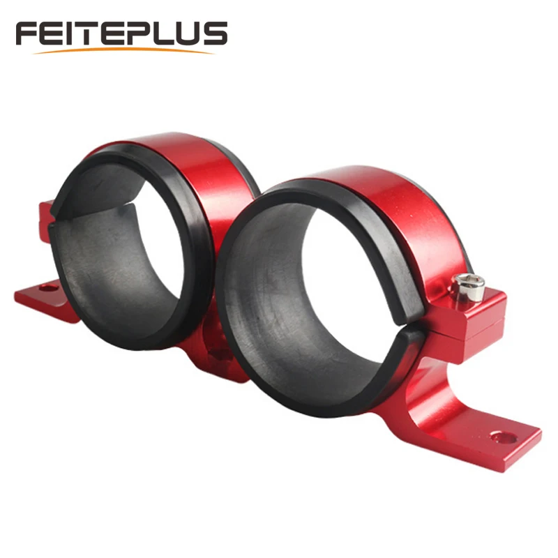 

60mm Aluminum Fuel Pump Mounting Bracket Twin Filter Clamp Cradle Double Fuel Pump Filter Mounting Bracket Clamp Holder