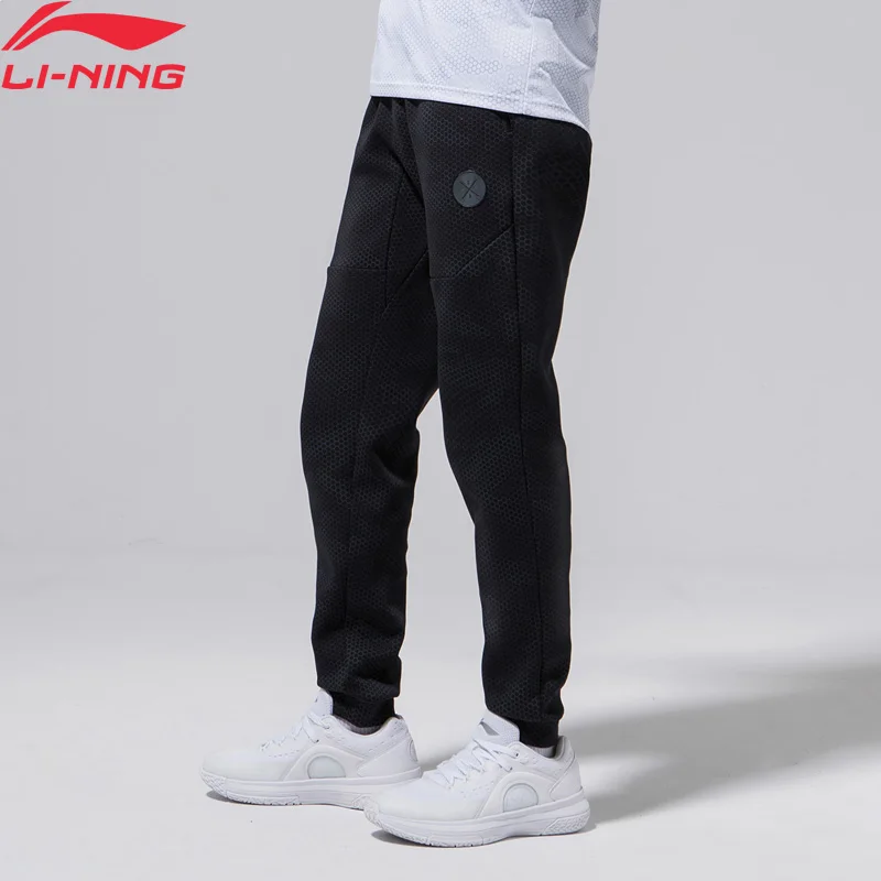

Li-Ning Men Wade Series Sweat Pants Regular Fit 66% Cotton 34% Polyester LiNing Comfort Sports Pants Trousers AKLN671 MKY405