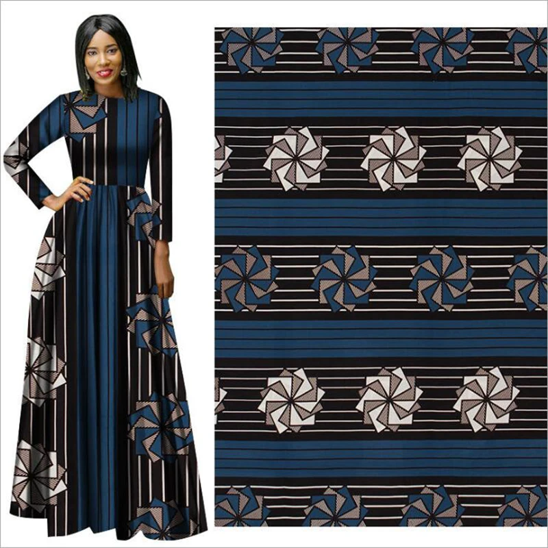 Me-dusa newest folk-custom African Print Wax Fabric cotton Hollandais Wax Dress Suit cloth 6yards/pcs High quility